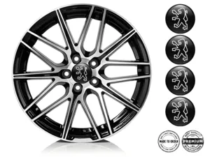 Peugeot Wheel Decal Edition High-Quality Dome Style
